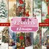 12 Sheets/Pack Victorian Winter European Retro Material Pack Photo Album Handmade Decorative Paper Batch