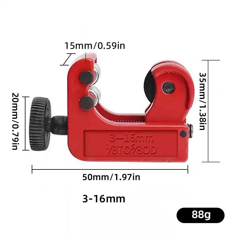 Tube Cutter 3-28mm, High Precision Pipe Cutting Tool for Copper, Aluminum, PVC & Thin Wall Steel Pipes