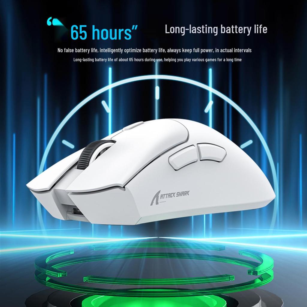 Attack Shark R1: Tri-Mode Gaming & Office Mouse (Wired/Wireless/Bluetooth)
