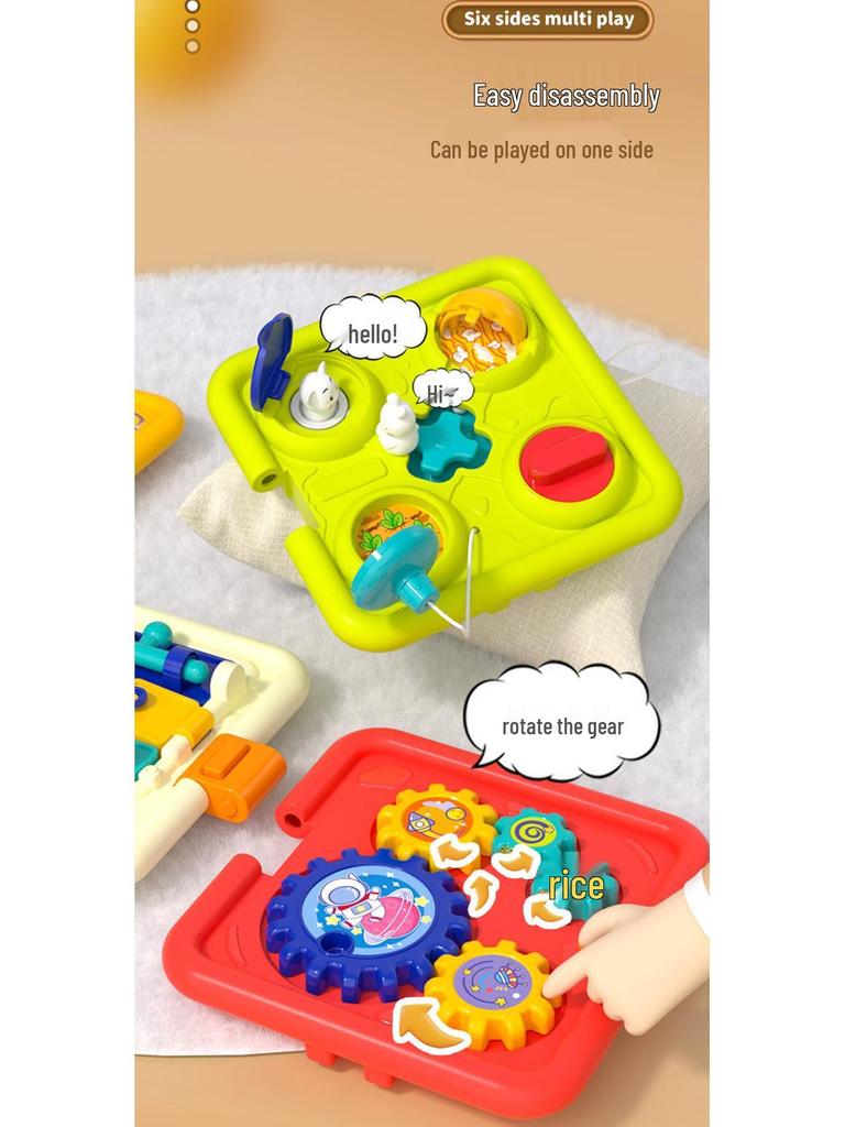 Multifunctional Music & Puzzle Hexahedron for Children's Early Education