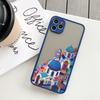 Oia Santorini Greece Church Hand Painted Print Phone Case for iPhone 15 14 11 12 13 Pro Max 6s 7 8 Plus SE2 X XR XS MAX Cover