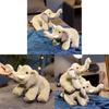 Cute Gray Elephant Plush Toy With Short Velvet Fur For Kids Birthday Gift