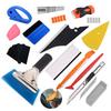 Vinyl Wraps Applicator Tool Kit Window Tint Film Rubber Squeegee Car Wrapping Tools Felt Squeegees Plastic Scraper Wrap Knife