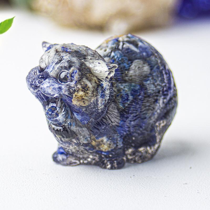Crystal Resin Animal Decor With Agate Stones For Home Office Desk Art Gift For Friends