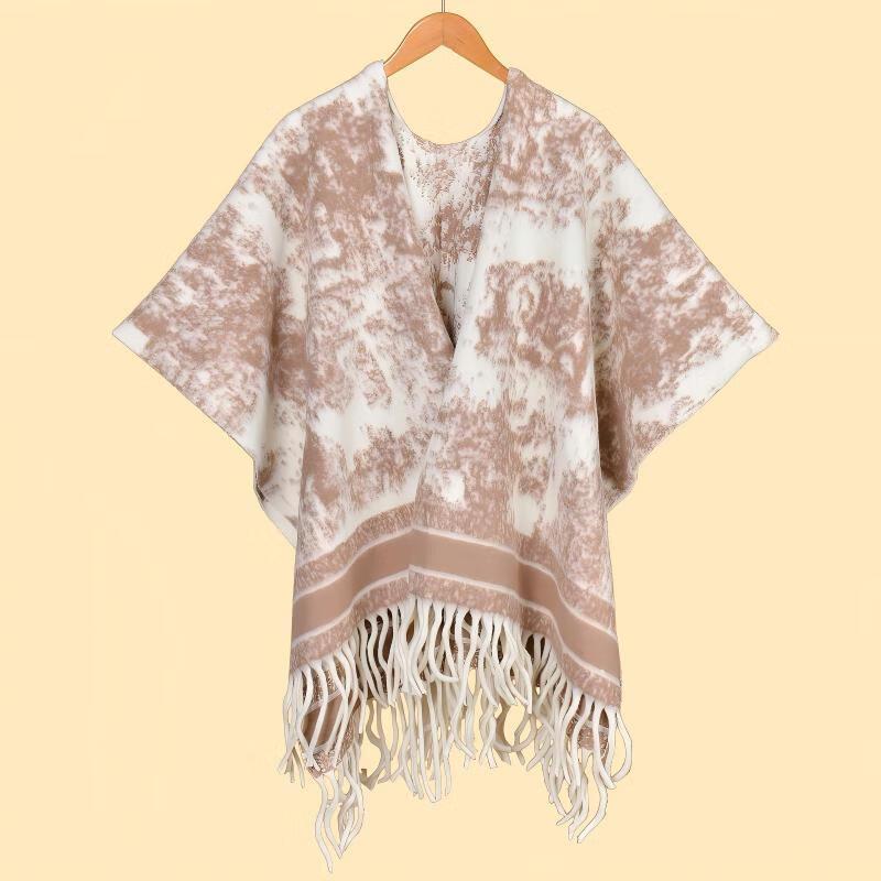 

Women s Coffee Ink Wash Art Shawl
