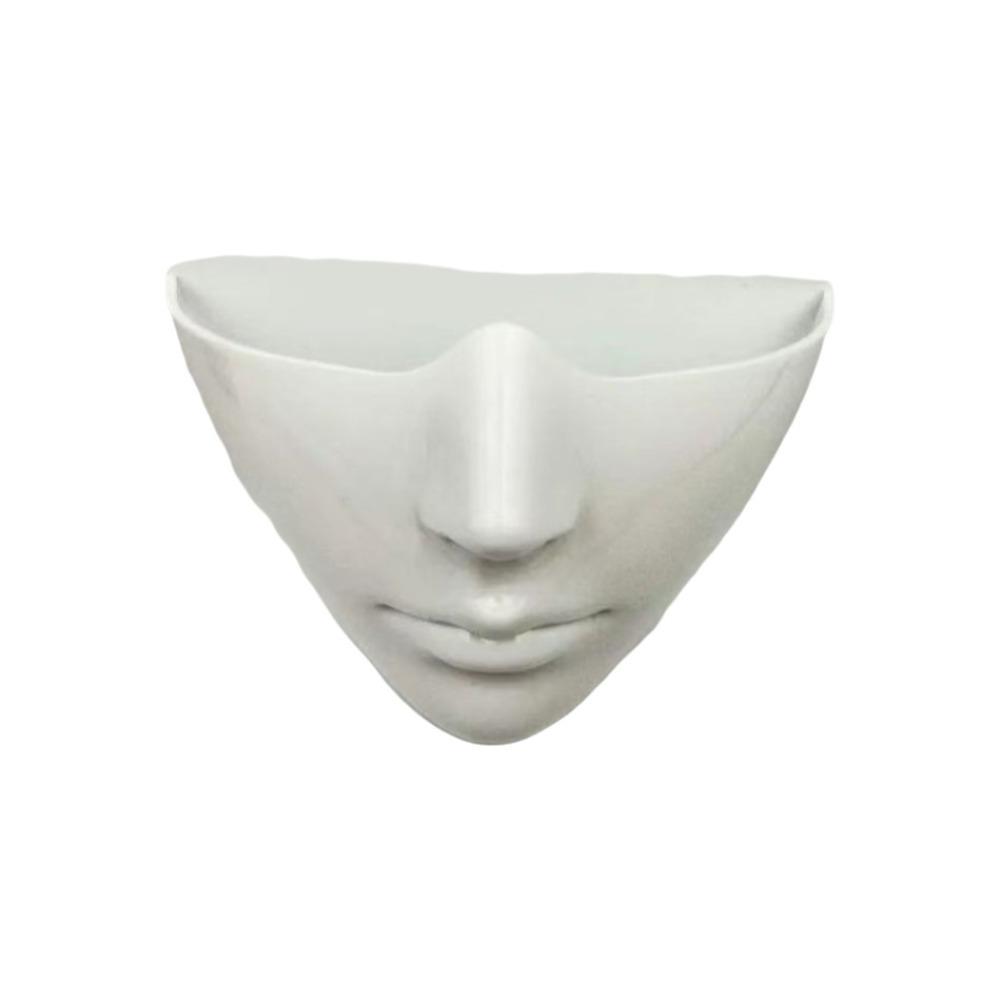 Lightweight Shell Half Face Mask Smooth Edges Realistic Face Fashion Masquerade Mask