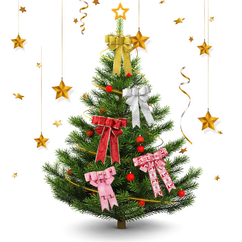 And Vibrant Red White Reindeer Christmas Bow Decoration With Gift Box Perfect For Holiday Festivities