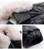 Women's Winter Korean Style PU Leather Coat with Fleece Lining and Fur Collar