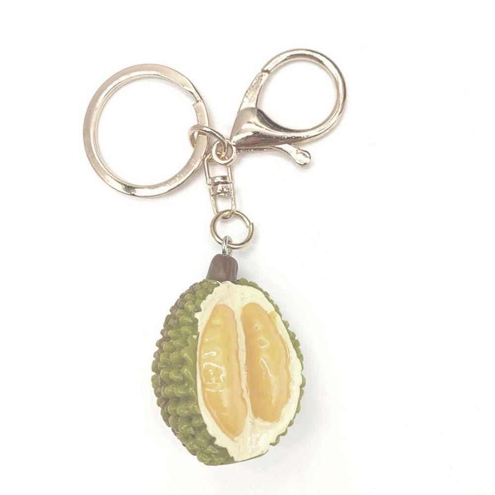 Artificial Fruit Creative Durian Keyring SImitation Durian Key Chain Backpack Ornaments