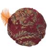 Mittelalterlicher Tudor-Hut mit Feder Renaissance-Muffinhut Tudor-Flachkappe Halloween-Cosplay-Kostüme Halloween-Cosplay