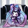 1pc Cute Death Kuromi Blanket, Seasonal Home Decorative Throw for Couch, or Car Seat Cover,Living Room, Travel, Camping, Car Blankets, Beach, Office N
