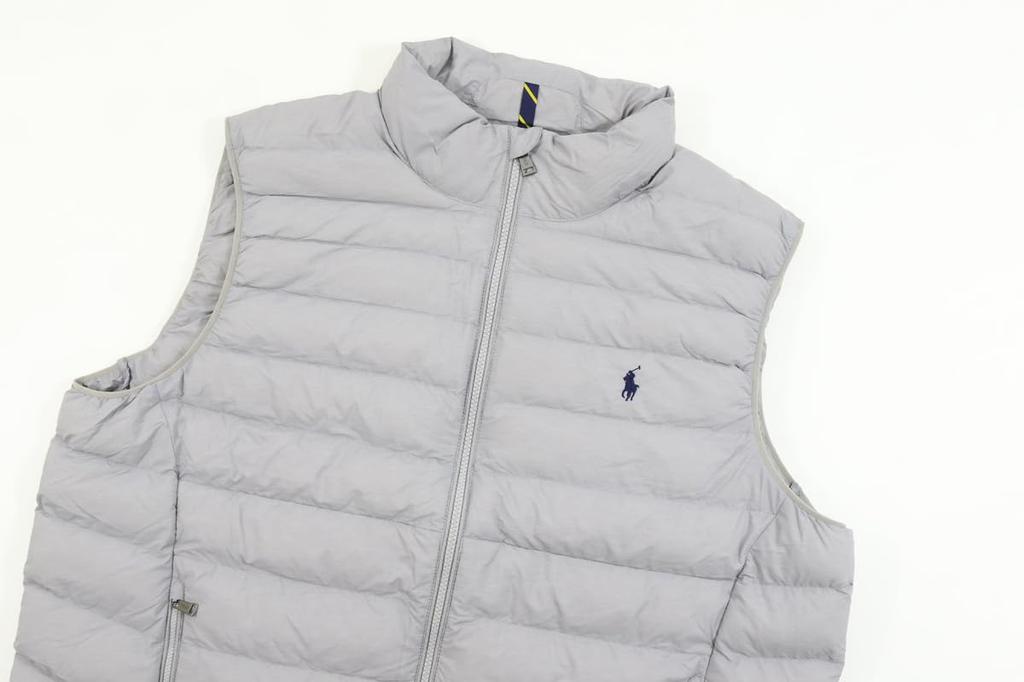POLO RALPH LAUREN Packable Insulated Size Grey Men's Vest, M, (Product Code 01010140)