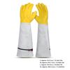 2pcs Rose Pruning Gloves Goatskin Pigskin Leather Anti Slip Thorn Proof Long Gardening Gloves with Elastic Wrist Straps