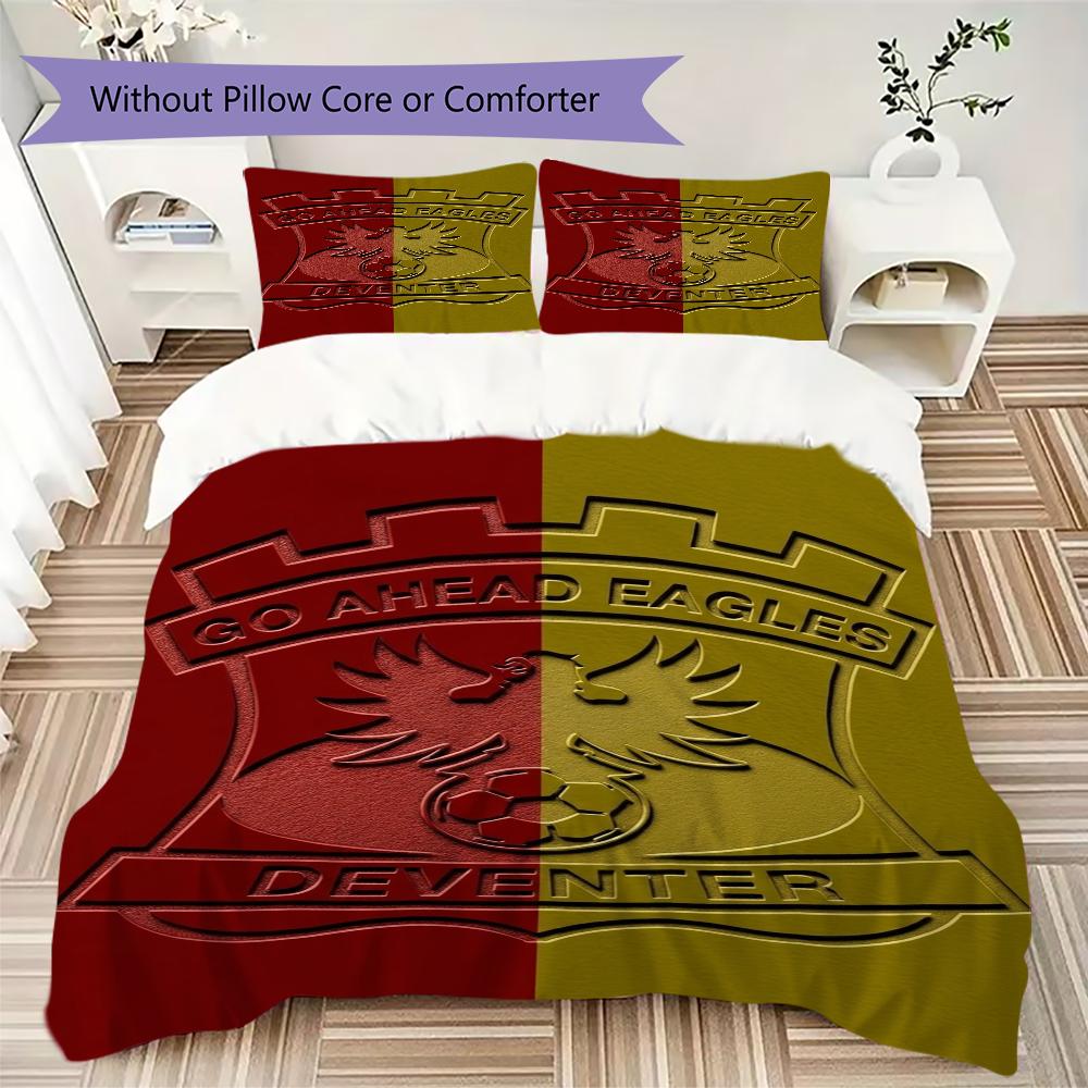 Go Ahead Eagles Pattern Bedding uilt Set uilt Cover Pillowcase Home Decoration Birthday Gift (1 * duvet cover + 2 * pillowcase without core)
