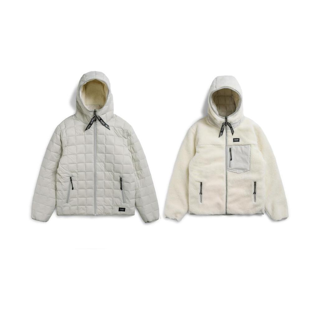 Taion Unisex Mountain Reversible Down and Boa Hoodie R106MB