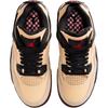 Jordan Air Jordan 4 Classic And Versatile Mid Top Children's Basketball Shoes Brown Unisex IH2094-200