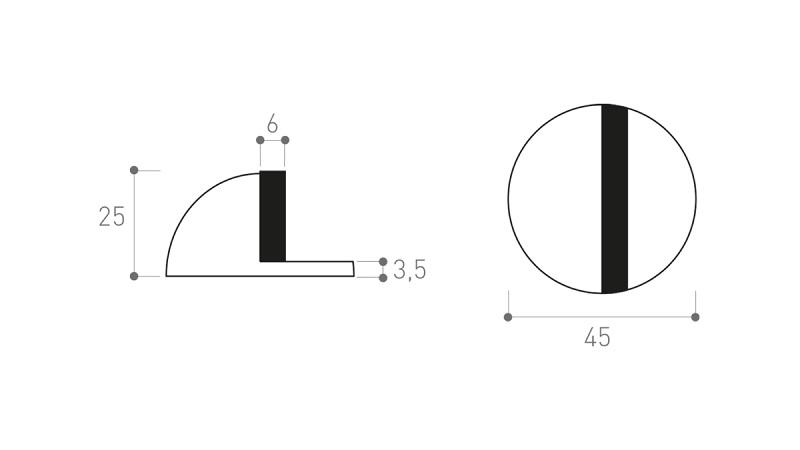 Screw-On Door Bumpers Nickel-Silver - Mp Ogr Odnc