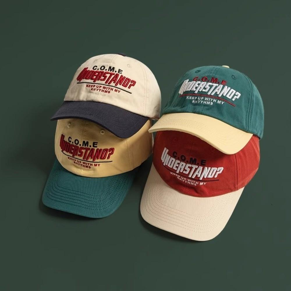 Contrasting Big Head Sports Hat Embroidery Sunshade Hat New Hip-hop Hat Women Men