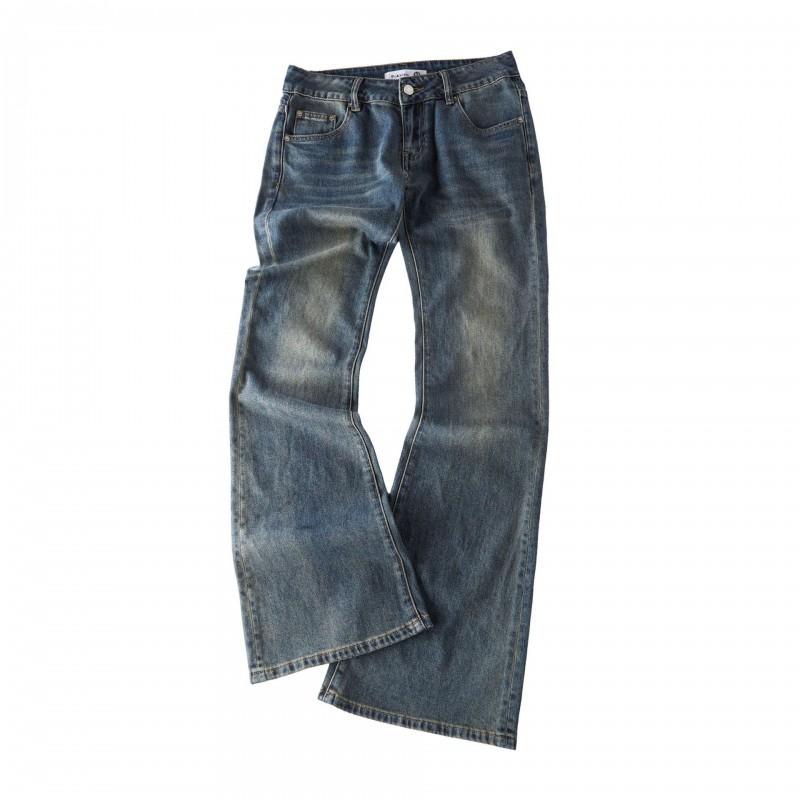 Womens Low-Rise Flared Jeans 2026 Slimming