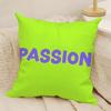 Motivational Slogan PPassion Pillow Case Natural Linen DoubleSided Printing Sofa Home Decor Cushion Cover