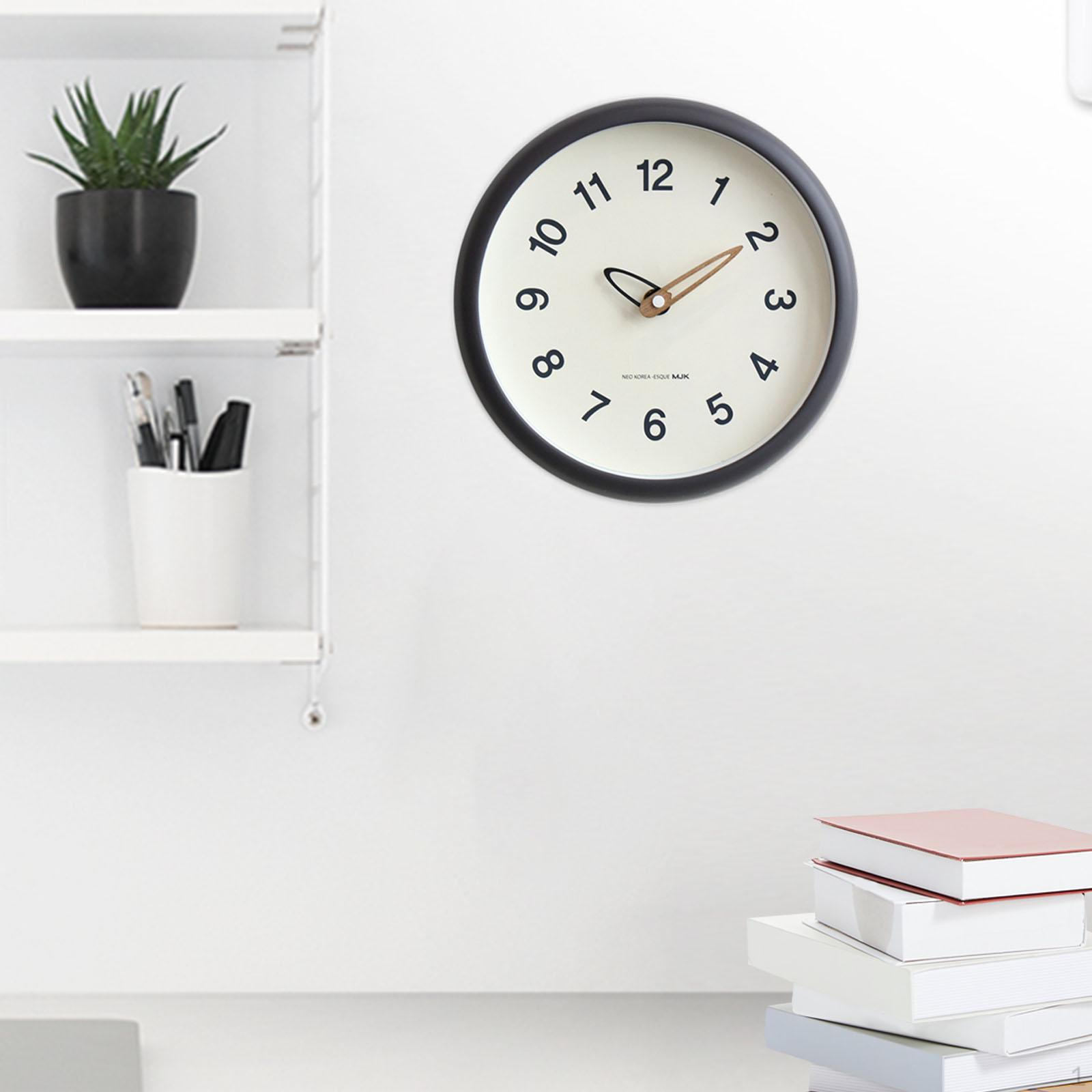 

10-дюймовые настенные часы с большими цифрами, минималистичные, декоративные часы, для подвешивания серый