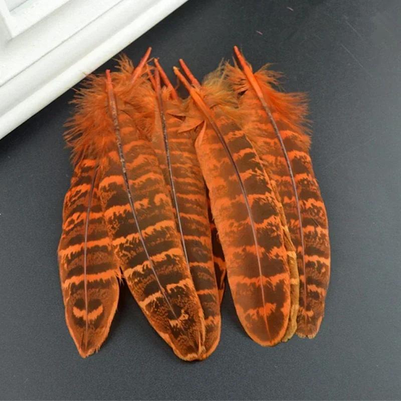Natural Female Pheasant Feathers for Carfts Chicken Handicraft Accessories Decoration Plumas Feather Decor Carnaval