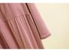 Women's Modal Long Sleeve Swing Dress with Chest Pads - Plus Size Casual for Spring, Summer, Autumn