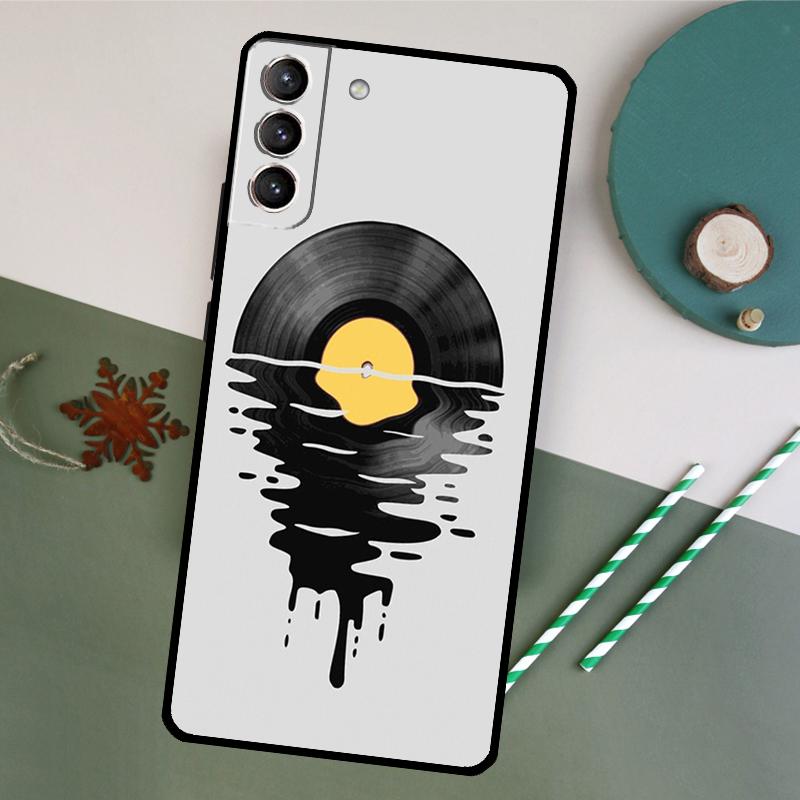 

Vinyl Record Retro Phone Case For Samsung Galaxy S25 S26 Ultra S20 S21 S22 S23 S24 Plus S10 S25 FE Back Cover Galaxy S20