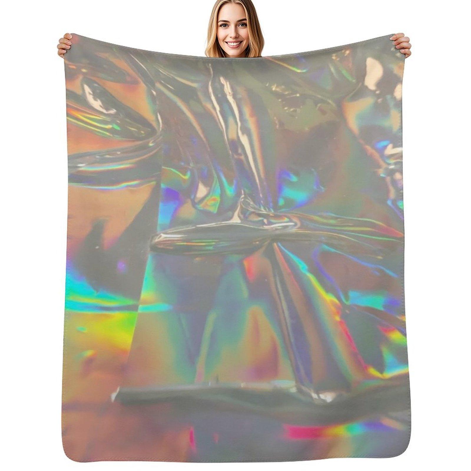 

Holographic Whisper Throw Blanket Lightweight Cozy Blanket for Bed Sofa 102x76cm(40x30in)
