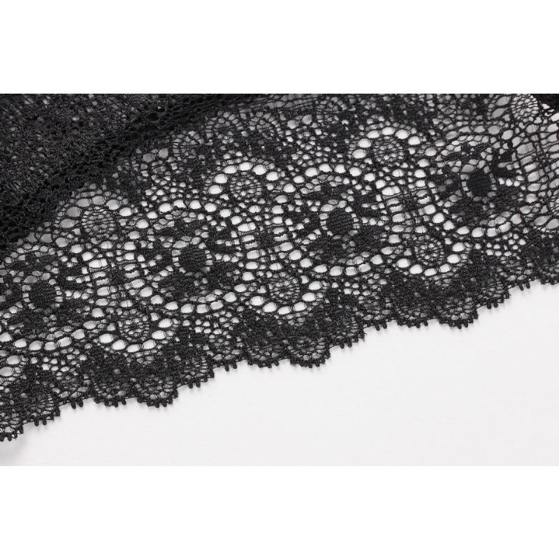 Women French Style Sexy Sheer Lace Low Waist Cotton Crotch Brief Panties