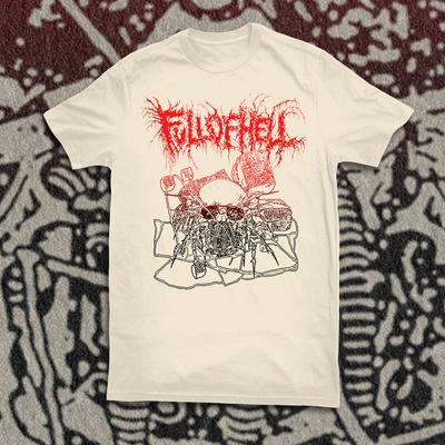 Vintage FULL OF HELL 'SKULL' T-Shirt Short Sleeve Adult S-5XL IM0458 Unisex T-Shirt