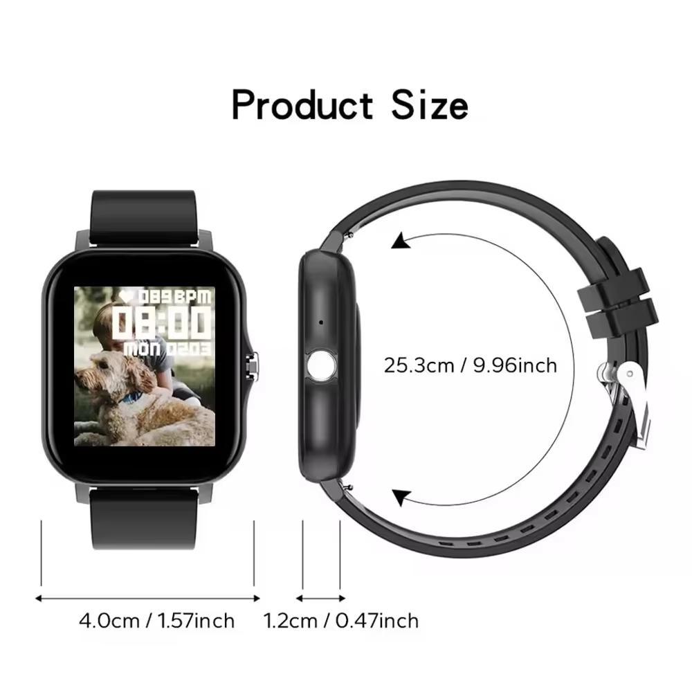 New Full Touch Screen Smart Watch for Men Women Gift Sports Fitness Watch Bluetooth Call Digital Smartwatch