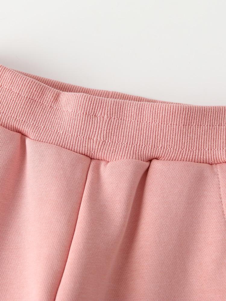 Malwee Girls' Elastic Waist Sweatpants - Autumn Winter European American Style for Toddlers & Kids