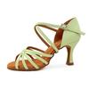 Modne Damskie Buty do Tańca Towarzyskiego Balowego Latin Tango Walc Cha Cha PU Obcas Wysoki 8CM