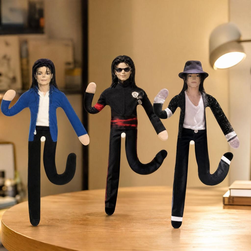 Plush Toy 3-Pack with Wire for Poseable Display - Soft Stuffed Figure Set for Collectors and Kids