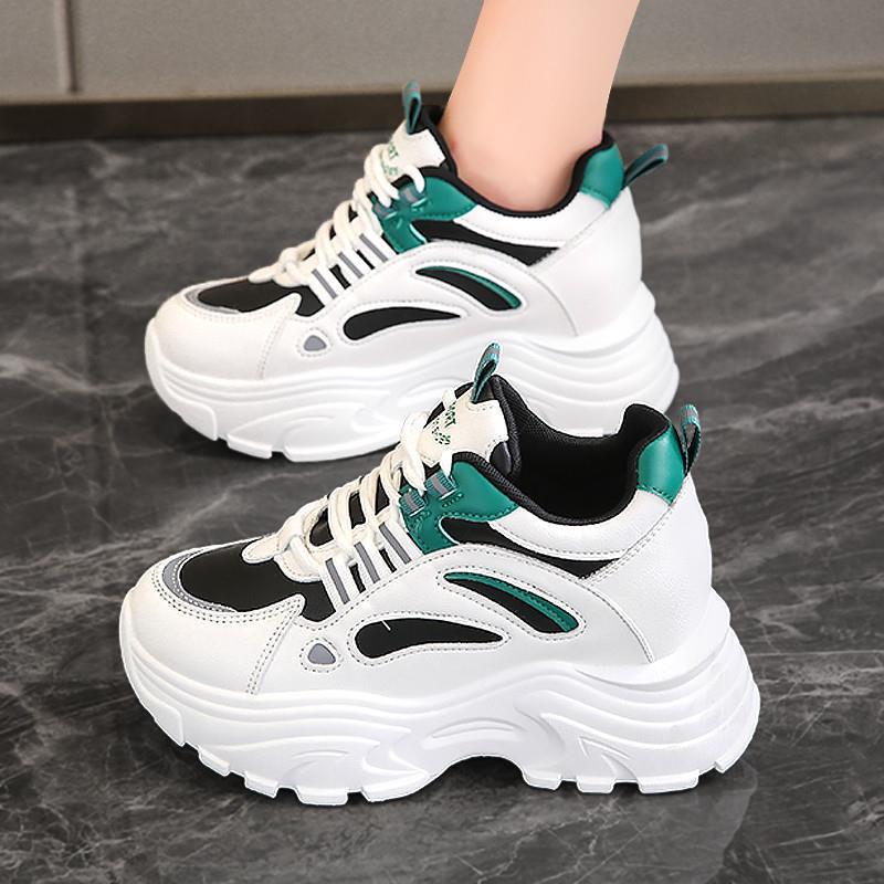 Women s 2024 Spring Dad Sneakers: Lightweight, Thick-Soled, Height-Boosting, Stylish Streetwear 36