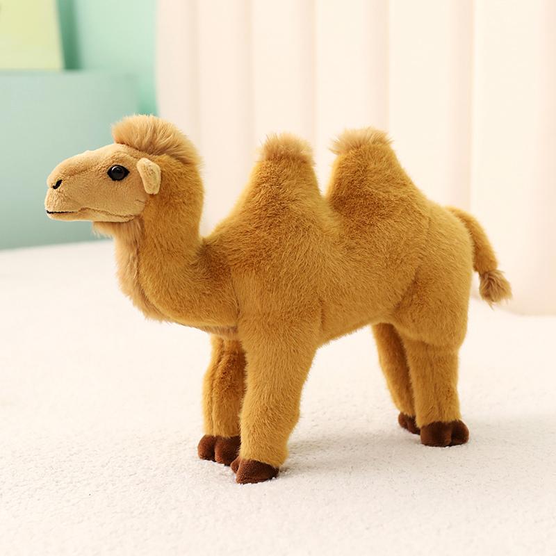 New Simulation Standing Camel Plush Toys Soft Stuffed Steric Camel Toys For Children Creative Decor For Bookcase/Car Funny Gift 30cm