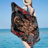 Totenkopf Gotischer Ziegenkopf Strandtuch, Super Weiche Mikrofaser, Geschenk für Sie/Ihn, Geburtstag, für Pool, Strand, Reisen, Heimdekoration Fan Geschenke