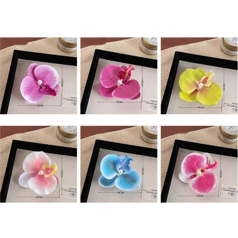 Eleganter Blummen-Haarclip Einzigartige Haarspangen Große Blume Acryl-Haarclip Schicke Haarnadel für Hochzeiten und Partys