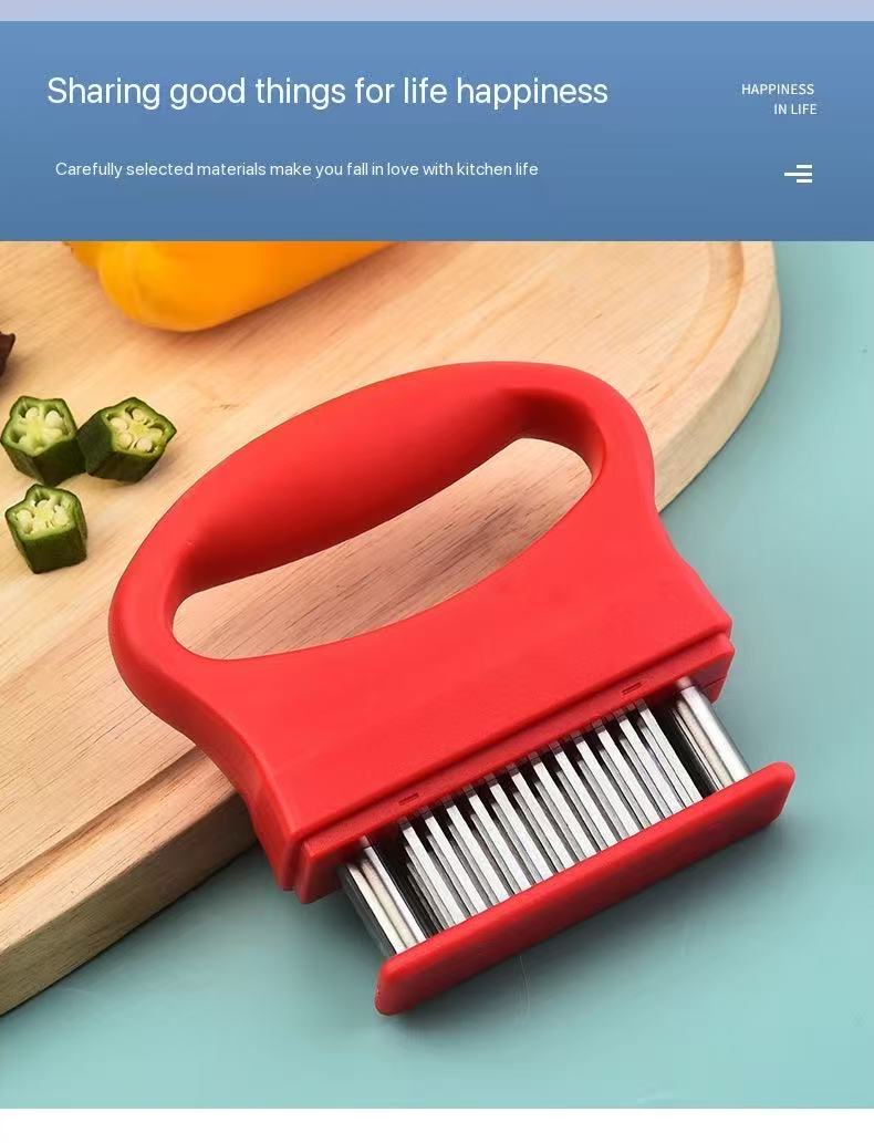 Meat Tenderizer Stainless Steel Meat Press Piercing Tool for Marinade Kitchen Pork Steak Tendon Breaker Hammer Meat Tool красный