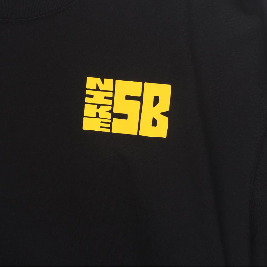 Nike Graphic Print Casual Sport Round Neck T-Shirt Men Tops Black DJ4873-010