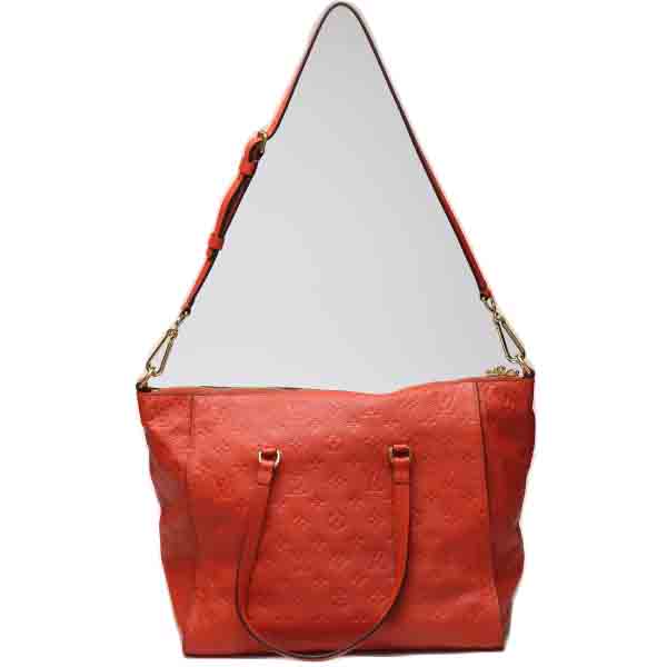 LOUIS VUITTON Ann Platt Monogram Tote Bag Monogram Empreinte Red Women M50048 Used