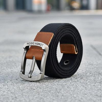 Canvas Cloth Belts for Pants Travel Business Men Women