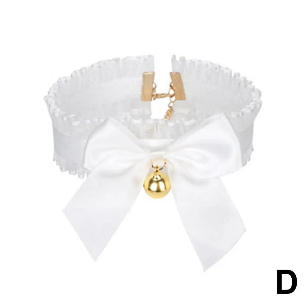 Sexy Cat Ears Headband Lace Bow Choker Plush Bell Hairband Cosplay Masquerade-Party Costume Hair Accessories For Women Girl C5F0
