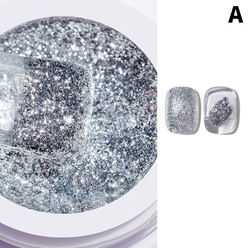 6 Color Glitter Platinum Gel Nail Polish Flash Uv Led Soak Off Gel Varnish Shiny Painting Line Gel Lacquer For Nail Art Salon