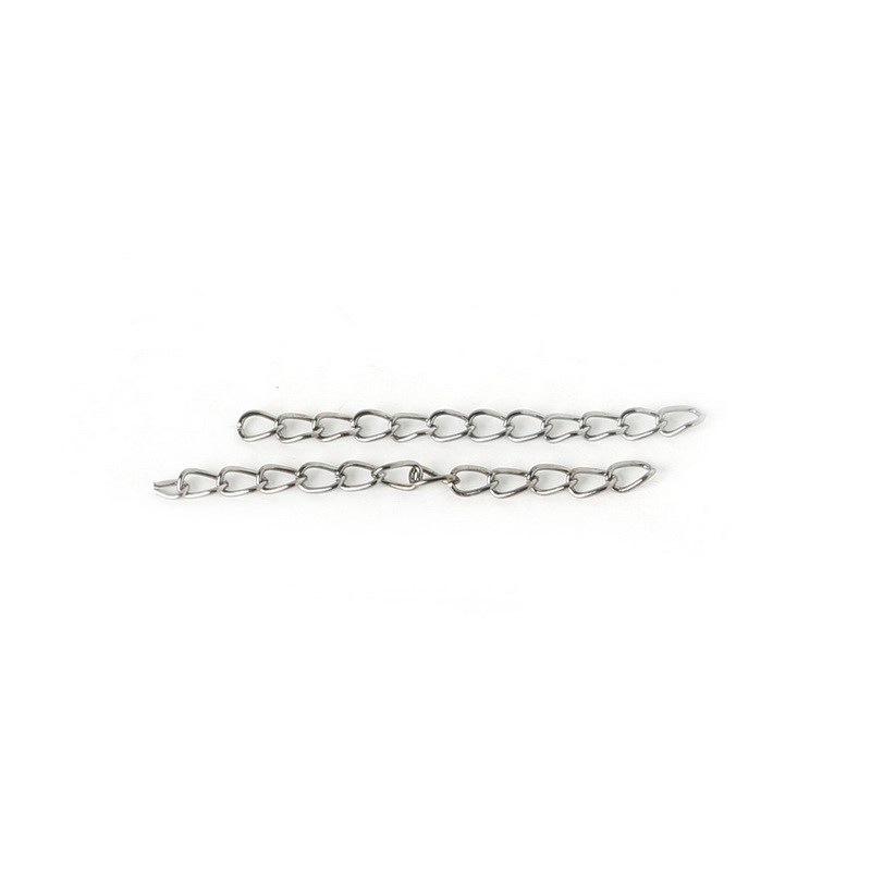 100-Pack Handmade Extension Chains for DIY Earrings, Bracelets, and Necklaces
