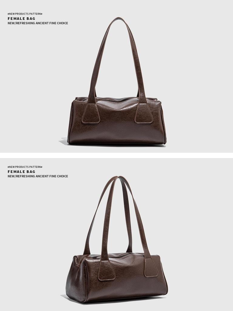 2026 Women's Spring/Summer Korean Baguette Bag: Versatile Retro Shoulder Bag for Casual Commute