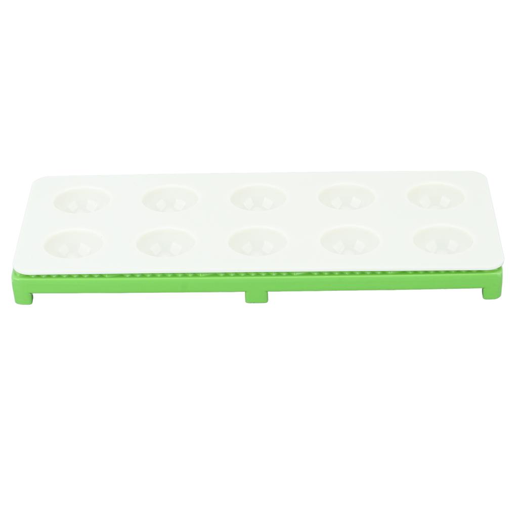 Ravioli Maker Press 10 Holes Iron ABS Durable Square Ravioli Maker for Home Dumpling Making Green