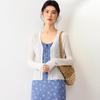 Women's V-Neck Ribbed Knit Cardigan