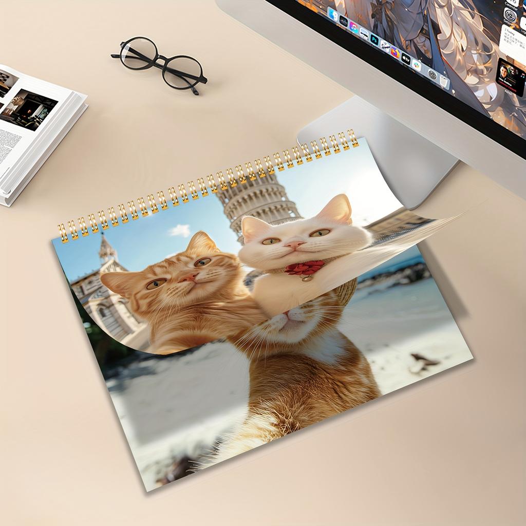2026 Wall Calendar - Durable Paper January To December Yearly Desktop Funny Calendar Perfect Gift for Cat Lovers